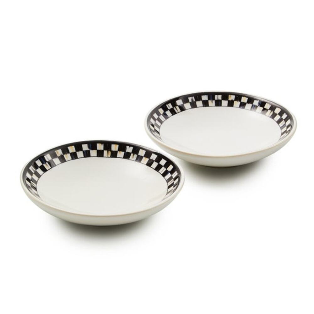 NEW Mackenzie-Childs Courtly Check Everyday Pinch Bowls, Set of 2